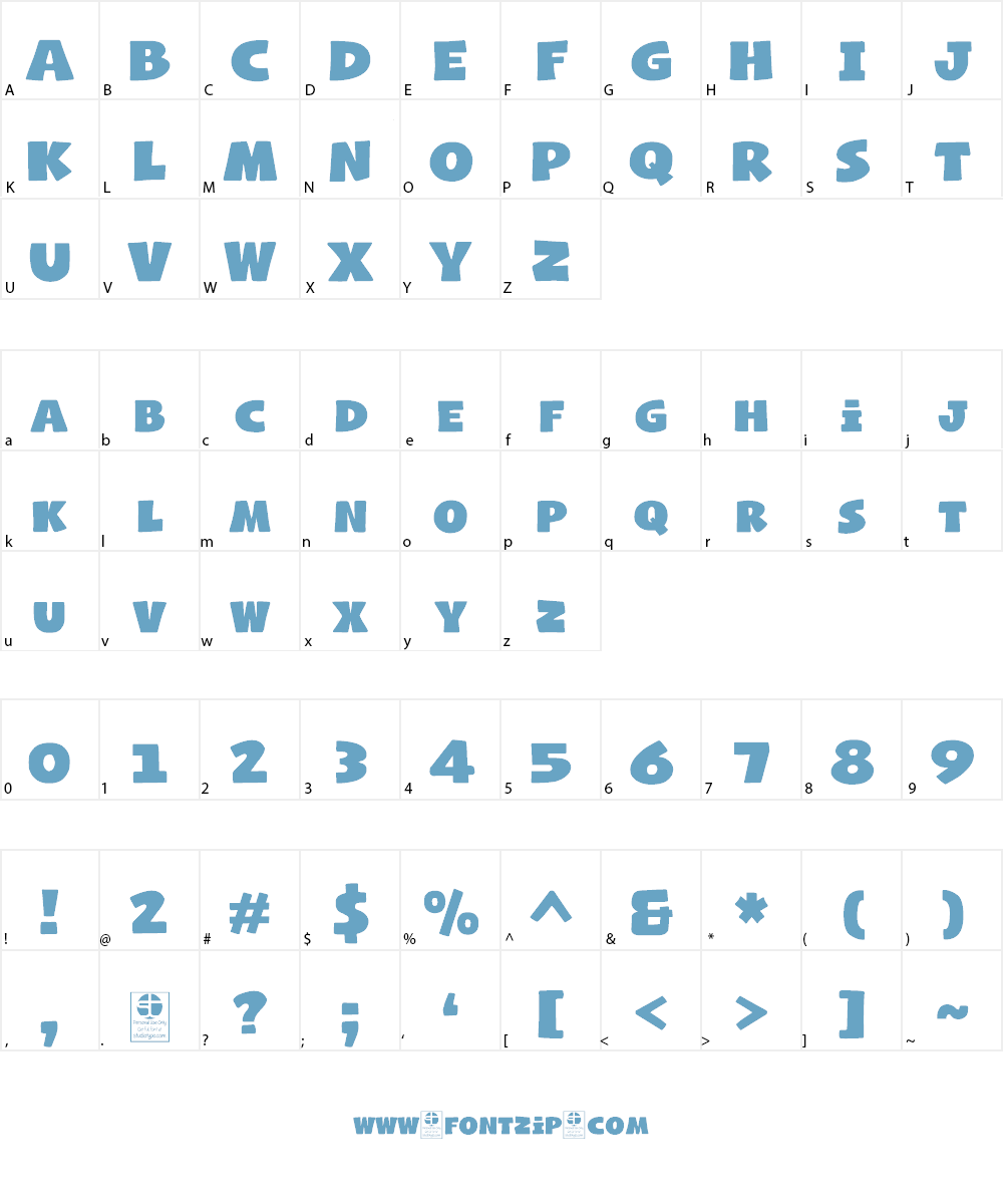 Naughty Squirrel Demo Font Character